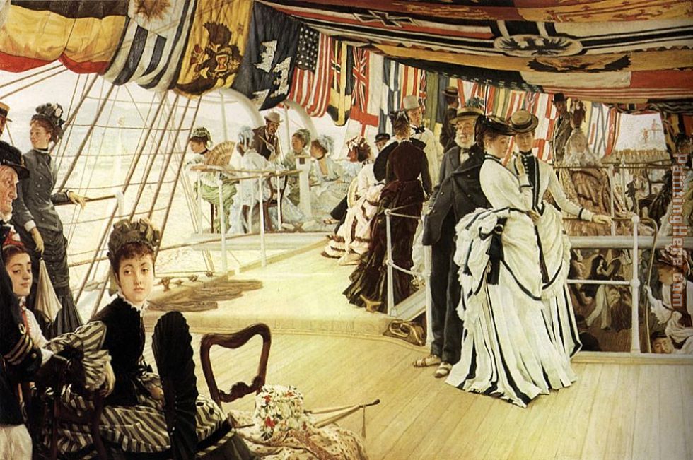 The Ball on Shipboard painting - James Jacques Joseph Tissot The Ball on Shipboard art painting